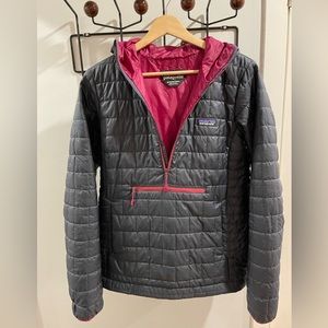 Patagonia vintage half zip hooded shell